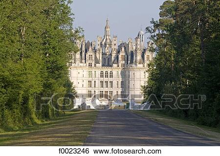 France, Touraine, Chambord, castle View Large Photo Image Stock Photograph - France, Touraine, Chambord, castle. Fotosearch