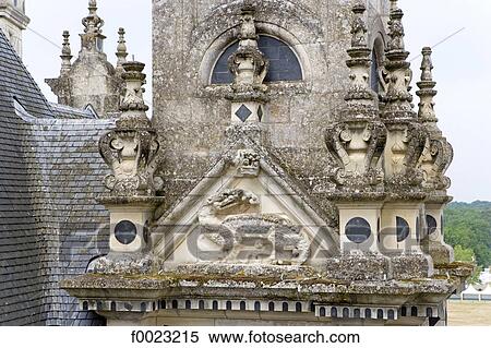 France, Touraine, Chambord, castle, architecture detail View Large Photo Image Stock Photography - France, Touraine, Chambord, castle, architecture detail. Fotosearch