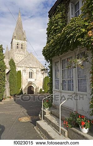 France, Touraine, Ferrière-Larçon, Roman church of Saint Mandet View Large Photo Image Stock Photography - France, Touraine, Ferrière-Larçon, Roman church of Saint Mandet. Fotosearch