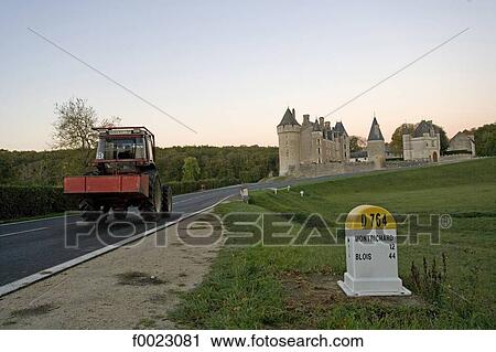 France, Touraine, Montpoupon, castle View Large Photo Image Stock Image - France, Touraine, Montpoupon, castle. Fotosearch