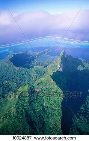 French Polynesia, Society Islands, Leeward Islands, Bora Bora, aerial view of the mount Otemanu View Large Photo Image Stock Photo - French Polynesia, Society Islands, Leeward Islands, Bora Bora, aerial view of the mount Otemanu. Fotosearch