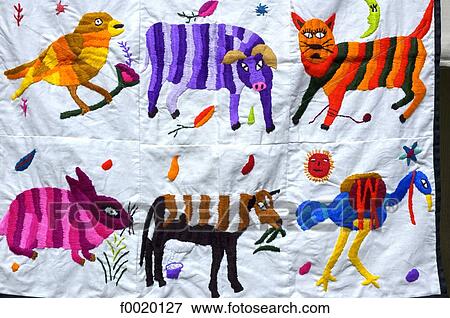 Guatemala, Chichicastenango, Indian market, embroidered fabric View Large Photo Image Stock Photo - Guatemala, Chichicastenango, Indian market, embroidered fabric. Fotosearch