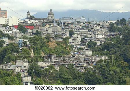 Stock Image - Guatemala, Guatemala city, slums. Fotosearch