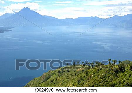 Guatemala, lake Atitlan, volcanoes View Large Photo Image Stock Image - Guatemala, lake Atitlan, volcanoes. Fotosearch