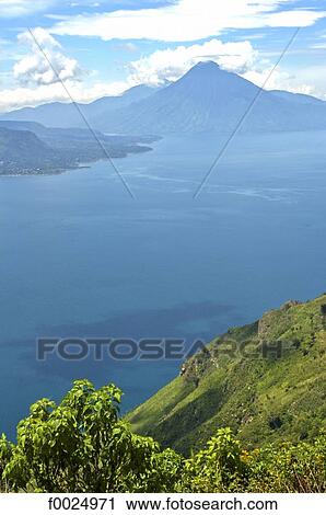 Guatemala, lake Atitlan, volcanoes View Large Photo Image Stock Image - Guatemala, lake Atitlan, volcanoes. Fotosearch