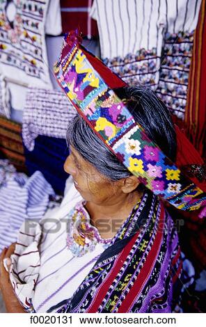 Guatemala, Santiago Atitlan, Indian woman wearing traditional costume View Large Photo Image Stock Image - Guatemala, Santiago Atitlan, Indian woman wearing traditional costume. Fotosearch