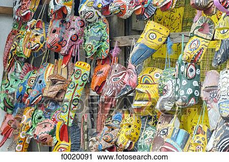 Guatemala, Santiago Atitlan, masks on sale at the market View Large Photo Image Stock Image - Guatemala, Santiago Atitlan, masks on sale at the market. Fotosearch