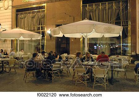 Hungary, Budapest, Gerbeaud Cafe terrace View Large Photo Image Stock Image - Hungary, Budapest, Gerbeaud Cafe terrace. Fotosearch
