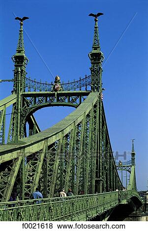 Hungary, Budapest, Liberty Bridge View Large Photo Image Stock Photo - Hungary, Budapest, Liberty Bridge. Fotosearch