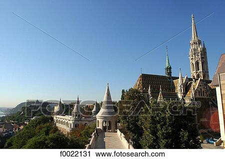 Hungary, Budapest, Matthias Church and Fishermen's Bastion View Large Photo Image Stock Image - Hungary, Budapest, Matthias Church and Fishermen's Bastion. Fotosearch