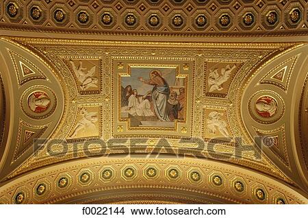 Hungary, Budapest, Saint Stephen's Basilica, ceiling View Large Photo Image Picture - Hungary, Budapest, Saint Stephen's Basilica, ceiling. Fotosearch