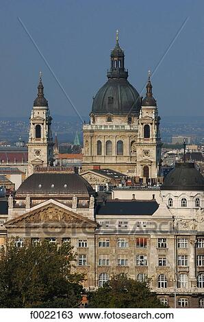 Hungary, Budapest, Saint Stephen's Basilica View Large Photo Image Stock Image - Hungary, Budapest, Saint Stephen's Basilica. Fotosearch