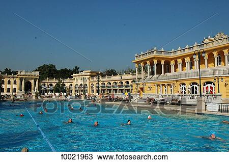 Hungary, Budapest, Széchenyi Bath, swimming pool View Large Photo Image Stock Image - Hungary, Budapest, Széchenyi Bath, swimming pool. Fotosearch