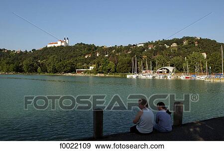 Hungary, Lake Balaton, Tihany View Large Photo Image Stock Photo - Hungary, Lake Balaton, Tihany. Fotosearch