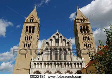 Hungary, Pécs, basilica View Large Photo Image Stock Photography - Hungary, Pécs, basilica. Fotosearch