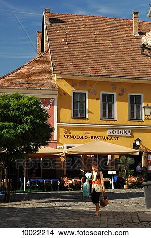 Hungary, Szentendre, Fö tér Place View Large Photo Image Picture - Hungary, Szentendre, Fö tér Place. Fotosearch