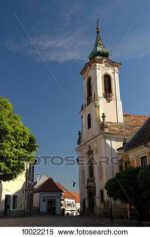 Hungary, Szentendre, Fö tér Place View Large Photo Image Stock Photography - Hungary, Szentendre, Fö tér Place. Fotosearch
