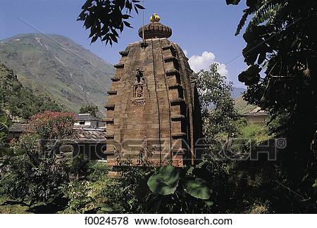 Stock Photo - India, Himachal Pradesh, Nirth Temple. Fotosearch