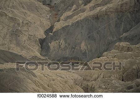 Stock Photo - India, Jammu and Kashmir, Ladakh, near Lamayuru, mountain. Fotosearch