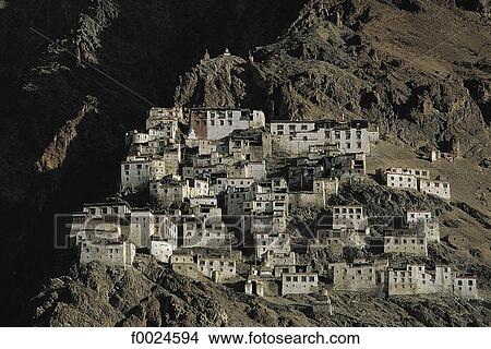 India, Jammu and Kashmir, Ladakh, Karsha Monastery View Large Photo Image Picture - India, Jammu and Kashmir, Ladakh, Karsha Monastery. Fotosearch