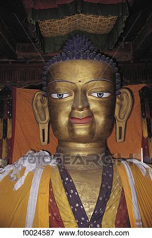 India, Jammu and Kashmir, Ladakh, Shey Monastery, huge statue of Buddha View Large Photo Image Stock Photo - India, Jammu and Kashmir, Ladakh, Shey Monastery, huge statue of Buddha. Fotosearch