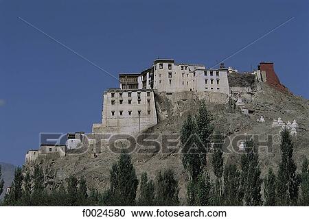 Stock Image - India, Jammu and Kashmir, Ladakh, Spituk Monastery. Fotosearch