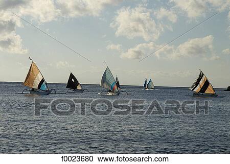 Indonesia, Bali, Amed, traditional fishing boats View Large Photo Image Stock Image - Indonesia, Bali, Amed, traditional fishing boats. Fotosearch