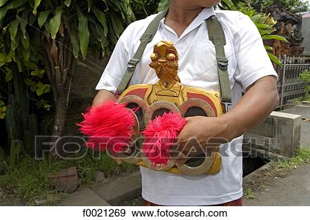 Indonesia, Bali, Denpensar, cremation ceremony of a brahman lady, musical instrument View Large Photo Image Stock Photo - Indonesia, Bali, Denpensar, cremation ceremony of a brahman lady, musical instrument. Fotosearch