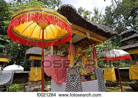 Picture - Indonesia, Bali, Sukawati, temple festival. Fotosearch