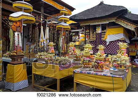Indonesia, Bali, Sukawati, temple festival, offerings View Large Photo Image Stock Photograph - Indonesia, Bali, Sukawati, temple festival, offerings. Fotosearch