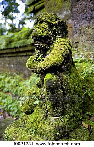 Indonesia, Bali, temple in the forest, moss covered statue View Large Photo Image Stock Image - Indonesia, Bali, temple in the forest, moss covered statue. Fotosearch