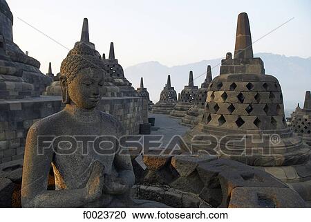 Indonesia, Java, Borobudur Temple View Large Photo Image Stock Image - Indonesia, Java, Borobudur Temple. Fotosearch