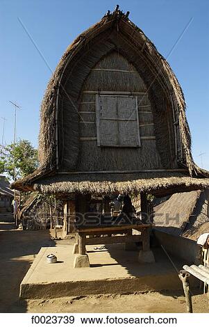 Indonesia, Lombok, near Kuta, Sade, Sasak village, traditional dwelling View Large Photo Image Stock Photo - Indonesia, Lombok, near Kuta, Sade, Sasak village, traditional dwelling. Fotosearch