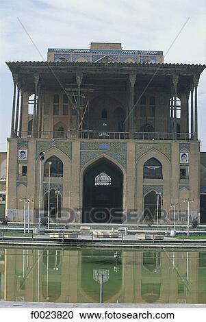 Stock Image - Iran, Esfahan, Ali Qapu Palace. Fotosearch