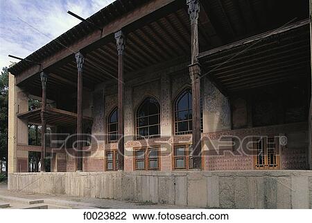 Iran, Esfahan, Palace of the Forty Columns View Large Photo Image Stock Image - Iran, Esfahan, Palace of the Forty Columns. Fotosearch