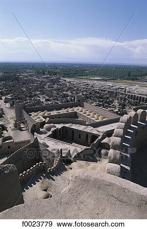 Stock Photo - Iran, Kerman, Bam, citadel of Arg-é Bam. Fotosearch