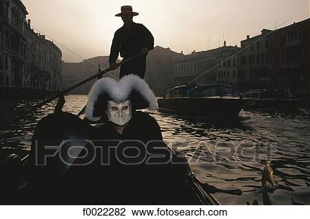 Stock Image - Italy, Venice, Carnival masks. Fotosearch