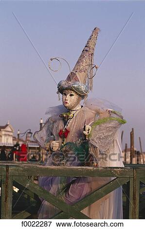 Stock Photo - Italy, Venice, Carnival masks. Fotosearch