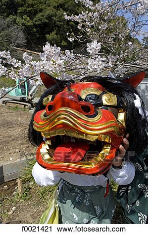 Japan, island of Kyushu, Beppu, Onsen festival, dragon mask View Large Photo Image Stock Image - Japan, island of Kyushu, Beppu, Onsen festival, dragon mask. Fotosearch