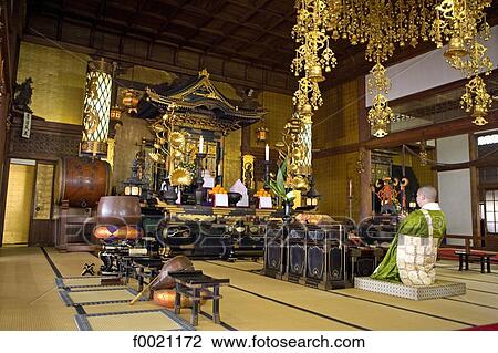 Japan, Tokyo, Shiba quarter, Zojoji shintoist temple, indoor View Large Photo Image Stock Image - Japan, Tokyo, Shiba quarter, Zojoji shintoist temple, indoor. Fotosearch