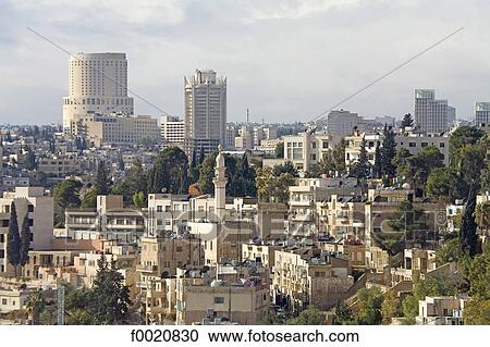 Stock Image - Jordan, Amman, from the citadel. Fotosearch