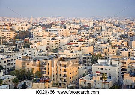 Stock Photograph - Jordan, Amman, general view. Fotosearch