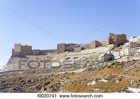Jordan, Kerak, Crusader castle View Large Photo Image Stock Image - Jordan, Kerak, Crusader castle. Fotosearch