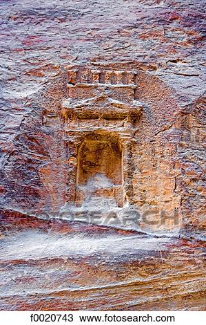 Jordan, Petra, Nabataean tomb View Large Photo Image Stock Image - Jordan, Petra, Nabataean tomb. Fotosearch