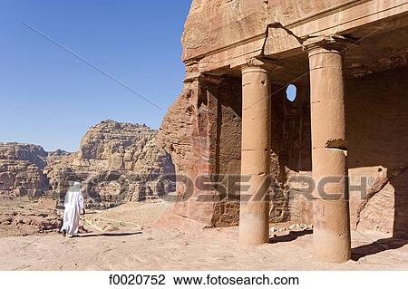 Stock Image - Jordan, Petra, Nabataean tombs. Fotosearch