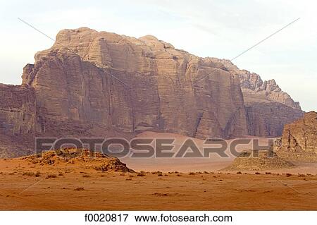 Jordan, Wadi Rum, desert View Large Photo Image Stock Photo - Jordan, Wadi Rum, desert. Fotosearch