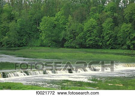 Latvia, near Kuldiga, river View Large Photo Image Stock Image - Latvia, near Kuldiga, river. Fotosearch