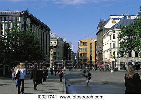 Latvia, Riga, Brividas avenue View Large Photo Image Stock Image - Latvia, Riga, Brividas avenue. Fotosearch