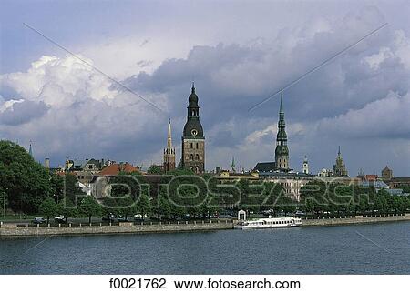 Stock Image - Latvia, Riga, Old Town. Fotosearch