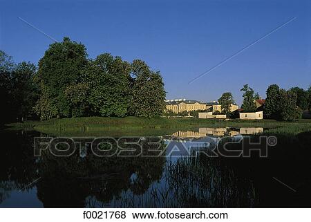Latvia, Rundale Palace View Large Photo Image Stock Photo - Latvia, Rundale Palace. Fotosearch